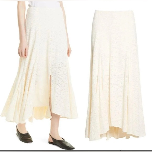 NWT Rebecca Taylor Cream A-Line Skirt - Picture 3 of 9